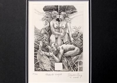 „Pasterki Indyków” Miedzioryt